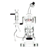 8.5" Vodka Glass - "Icy Thunder" Rig